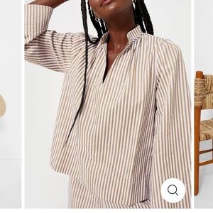 NWT Tuckernuck brand Pomander Place Lilac stripe Phillipa blouse. Size Medium.